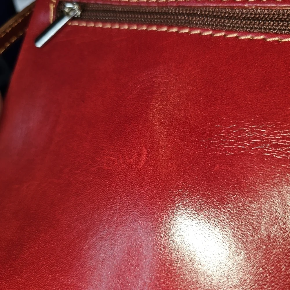 Italian Leather Borse en Pelle Red Crossbody Bag